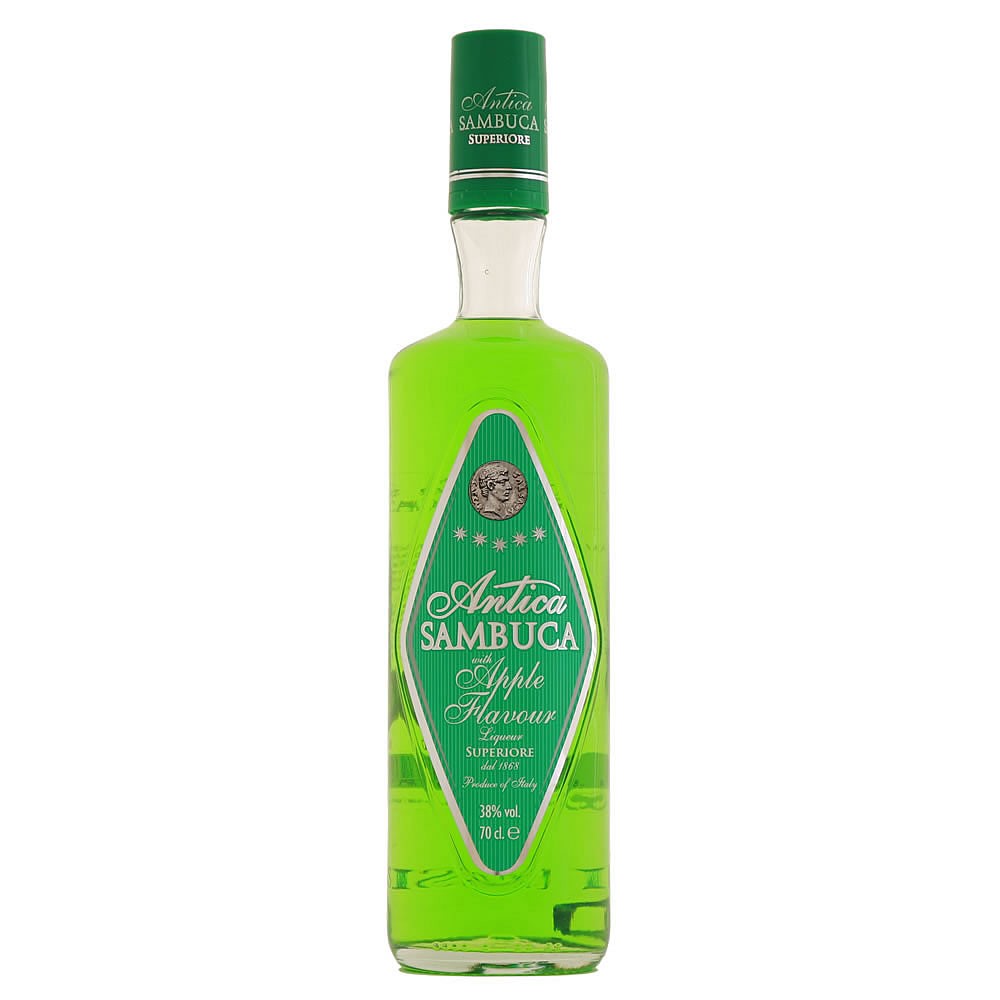 ANTICA Sambuca With Apple Flavour 70cl.